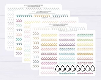 Hydrateer watertracker plannerstickers - watertrackingstickers - waterspoorsticker - Erin Condren plannerstickers