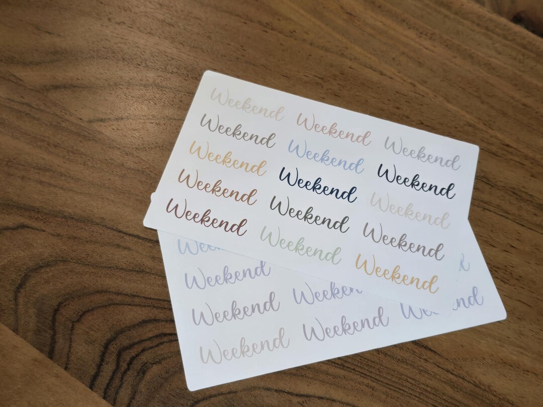 Weekend Planner Stickers - 15 Stickers - Erin Condren Planner Sticker ...