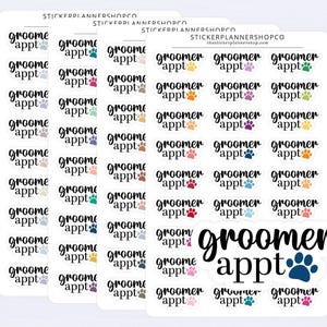 Groomers Appointment Stickers - 24 Stickers