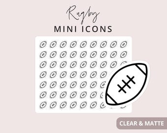 Mini Icons - Football Mini Sticker - Rugby Mini Stickers - #V01