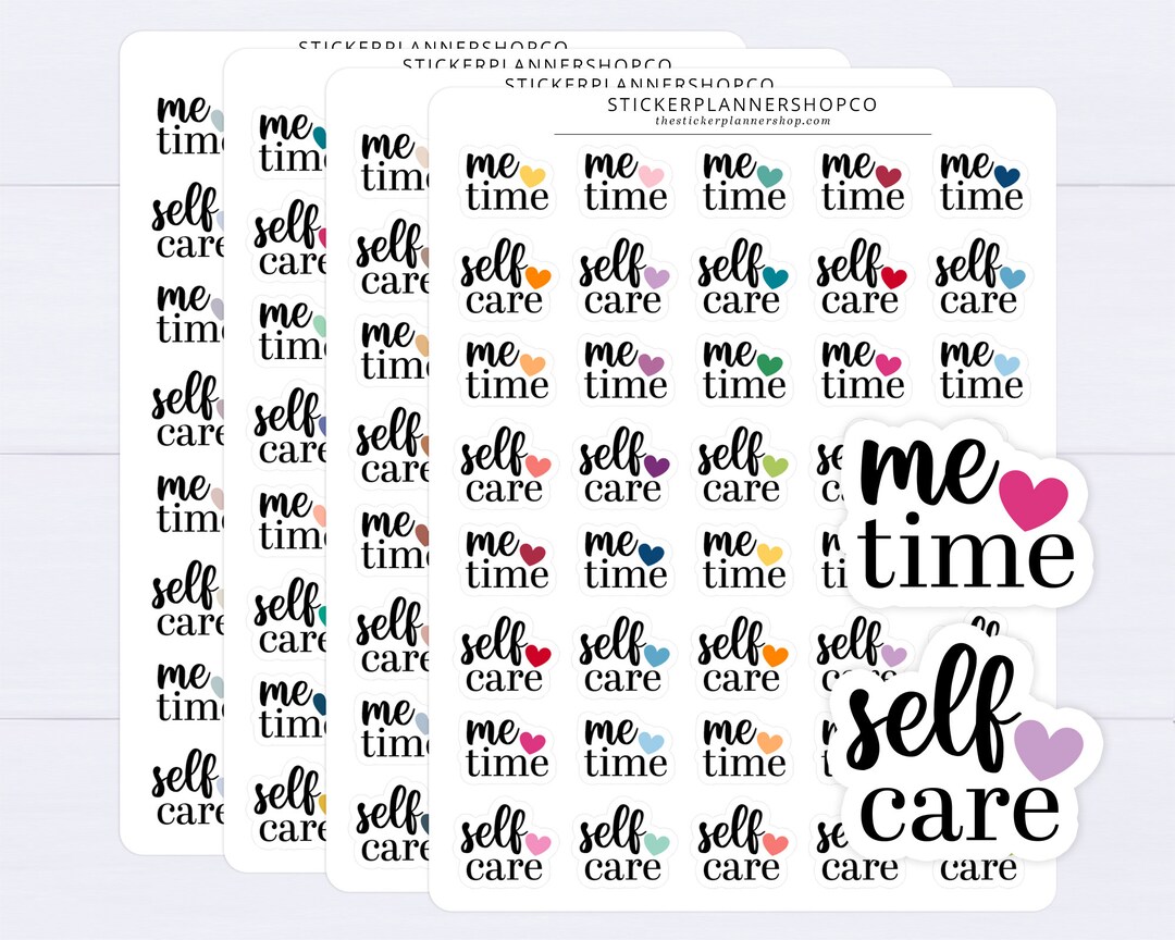 Me Time Self Care Stickers - 40 Stickers - Etsy