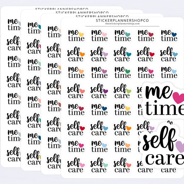 Me Time Self Care Stickers - 40 Stickers