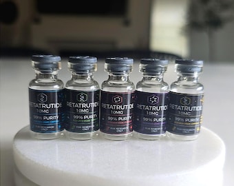 Custom Peptide Vial Labels - 20 Per Sheet - For Research Vial Labels - 3ml/5ml vial