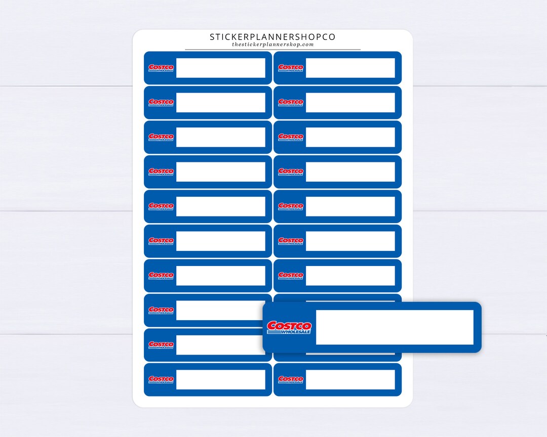 Costco Label Planner Stickers 20 Stickers Etsy
