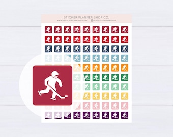 Hockey Icon Planer Stickers - 90 Sticker