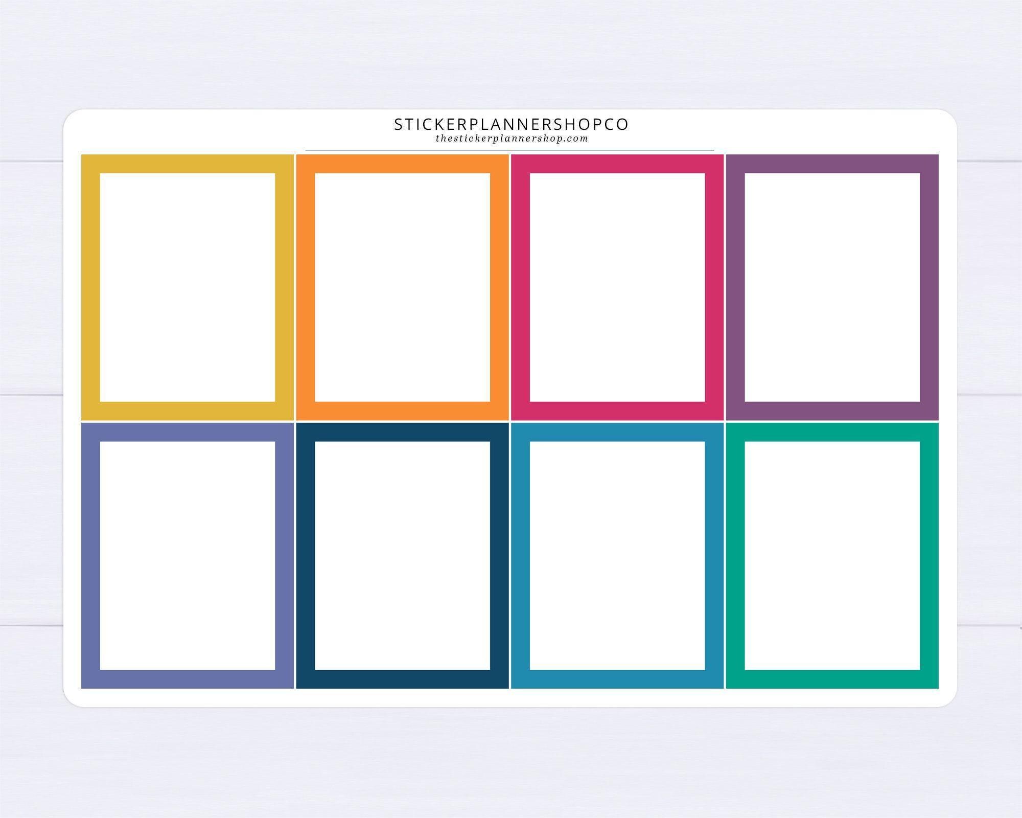 Full Box Planner Stickers - Erin Condren Monthly Colors - Etsy