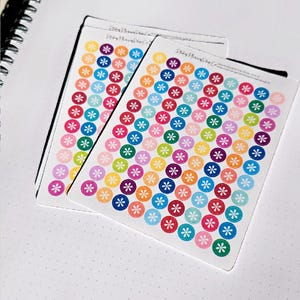 Asterisk Dot Bullet Point Planner Stickers - 99 Stickers