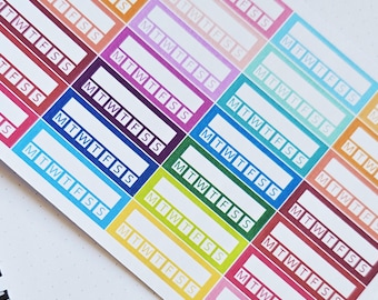 Weekly Habit Planner Stickers - 28 Stickers