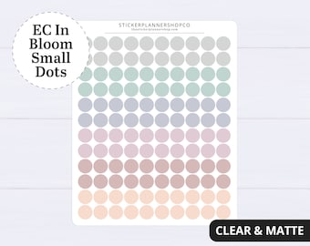 Transparent Erin Condren Small Dot Bloom Stickers