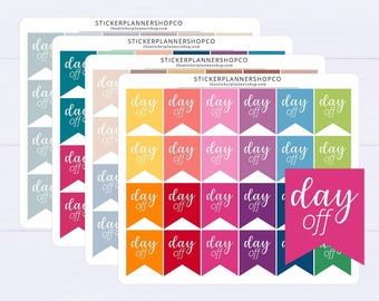 Flag Day Off Planner Sticker - 24 Stickers