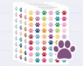Paw Planner Stickers - 54 Stickers