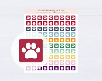 Paw Icon Planner Stickers