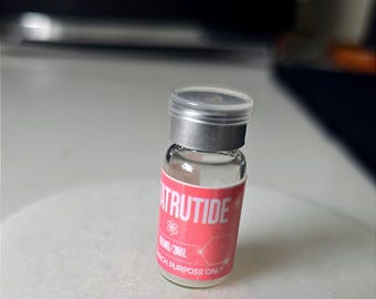 Etiquetas rosas para viales de péptidos - 20 por hoja - Para investigación - Etiquetas para viales de 3 ml/5 ml