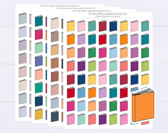 Book Planner Stickers - 64 Stickers