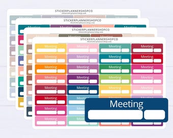 MeetingSchedule Label Planner Sticker - 32 Sticker