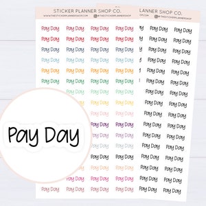 Pay Day Text Stickers - 64 Stickers