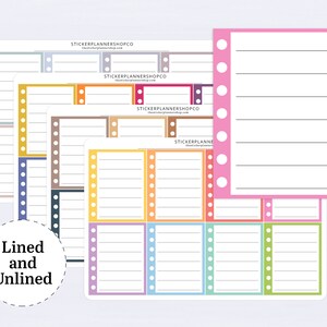Full Lined Checklist Box Stickers