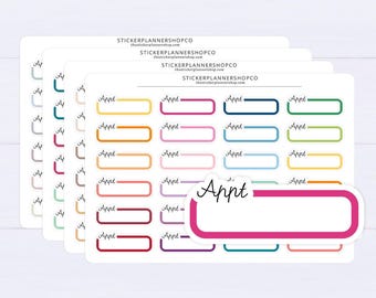 Appointment Script Stickers - 24 Stickers