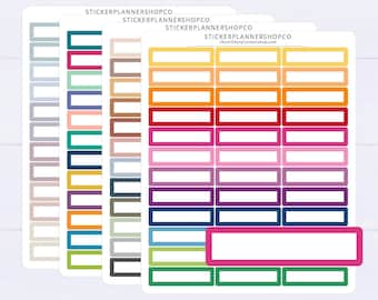 1 Inch Planner Label Stickers - 1 Sheet - 39 Stickers