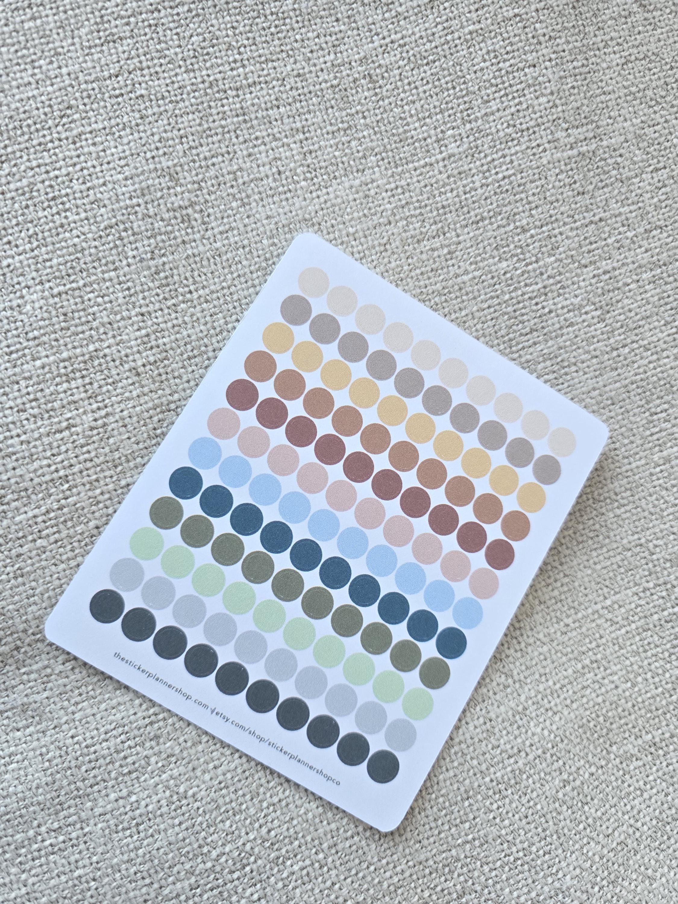 Mini Dot Stickers - Neutral Colors - 180 Stickers - Etsy