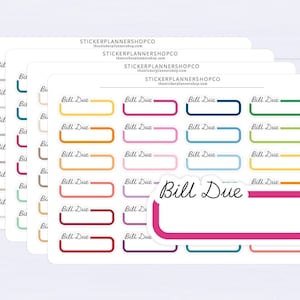 Bill Due-scriptstickers: 24 stickers