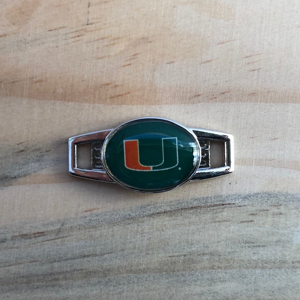 Miami Hurricanes Officially Licensed Shoelace Charm