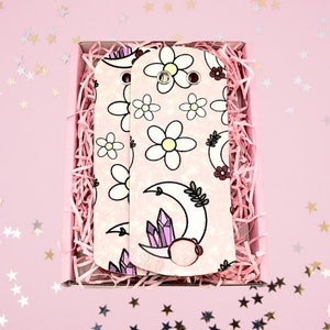 Crystal moon roller skate toe guards, toe caps, witchy, daisy, magical roller skate accessories long