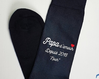 Chaussette personnalisée avec votre texte et logo