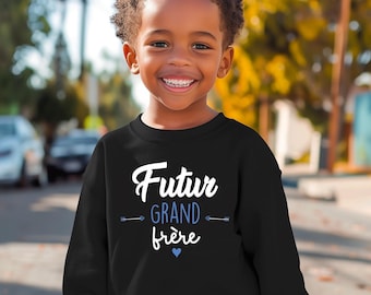 Future big brother sweatshirt, personalized pregnancy announcement sweatshirt, gift for the future dad
