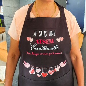 Personalized adult apron Black