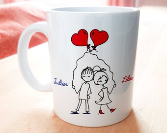 Mug personnalisé amoureux