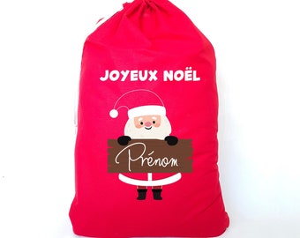 Grande hotte de noel personnalisable