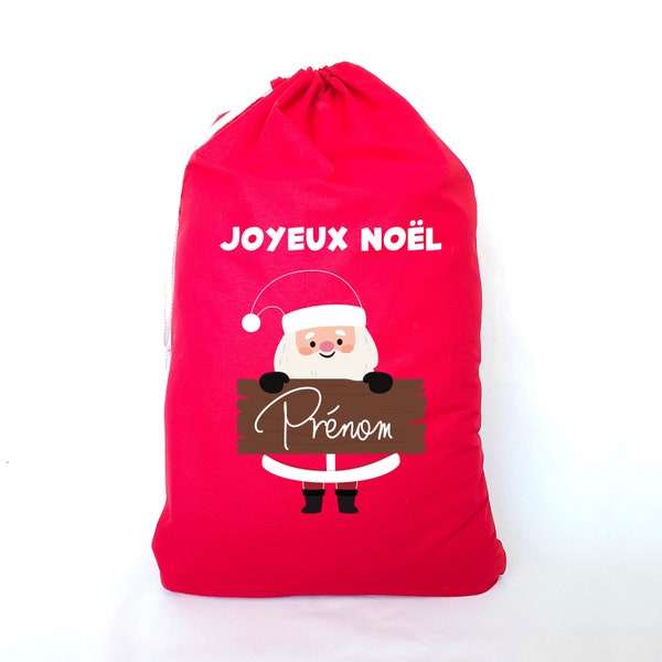 Grande hotte de noel personnalisable