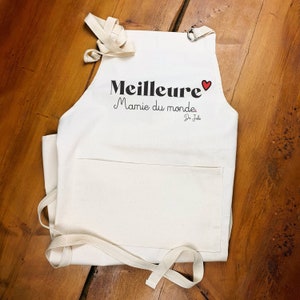 Tablier adulte personnalisé Meilleure Mamie du monde