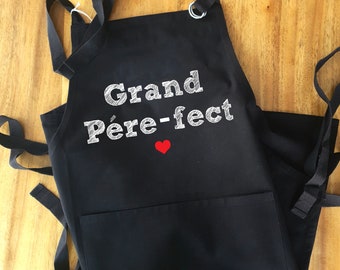 Personalized Papi apron, grandpa-fect apron