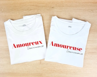 T-shirt amoureux / t-shirt couple / Cadeau saint valentin