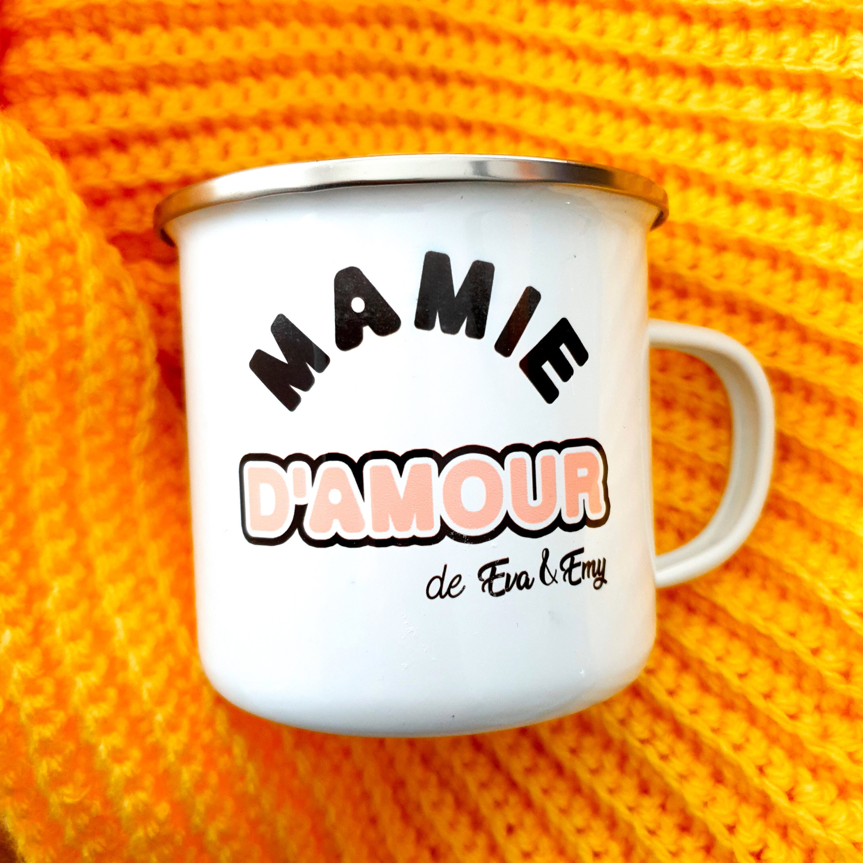 Tasse Mamie d'amour/Tasse Vintage Personnalisée Cadeau Fête Des Grand Mères