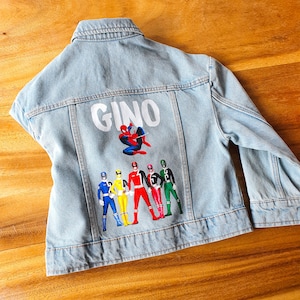 Veste en Jean enfant à personnaliser / Veste enfant personnalisé / Veste personnalisé avec votre image image 7