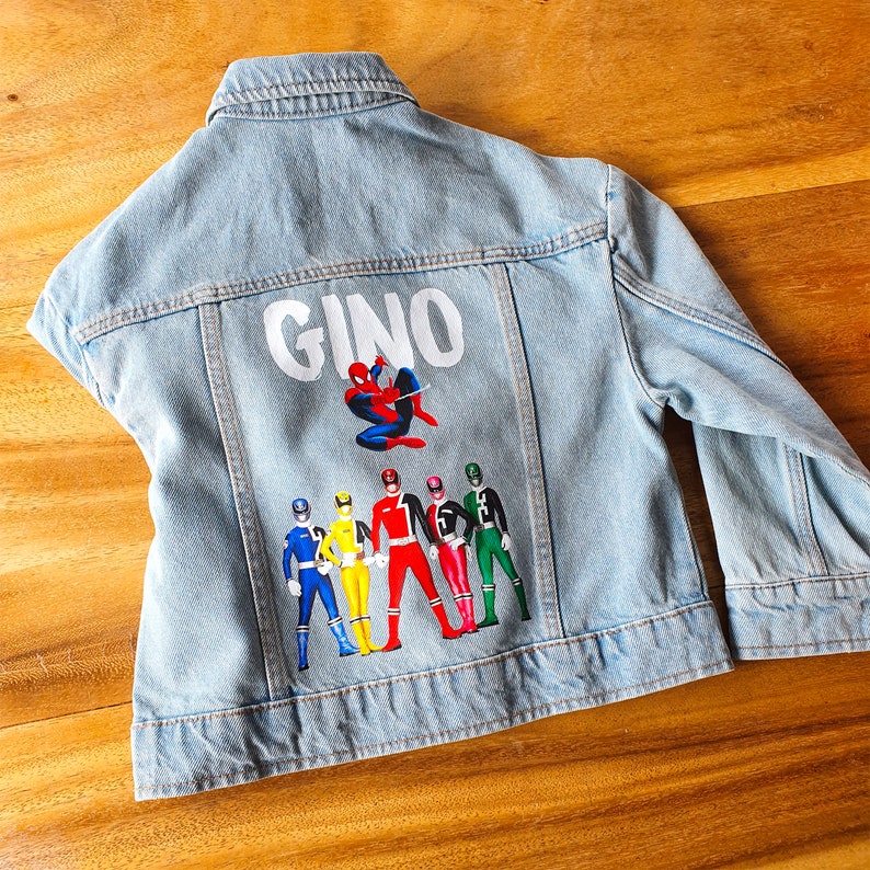 Veste en Jean enfant à personnaliser / Veste enfant personnalisé / Veste personnalisé avec votre image image 7