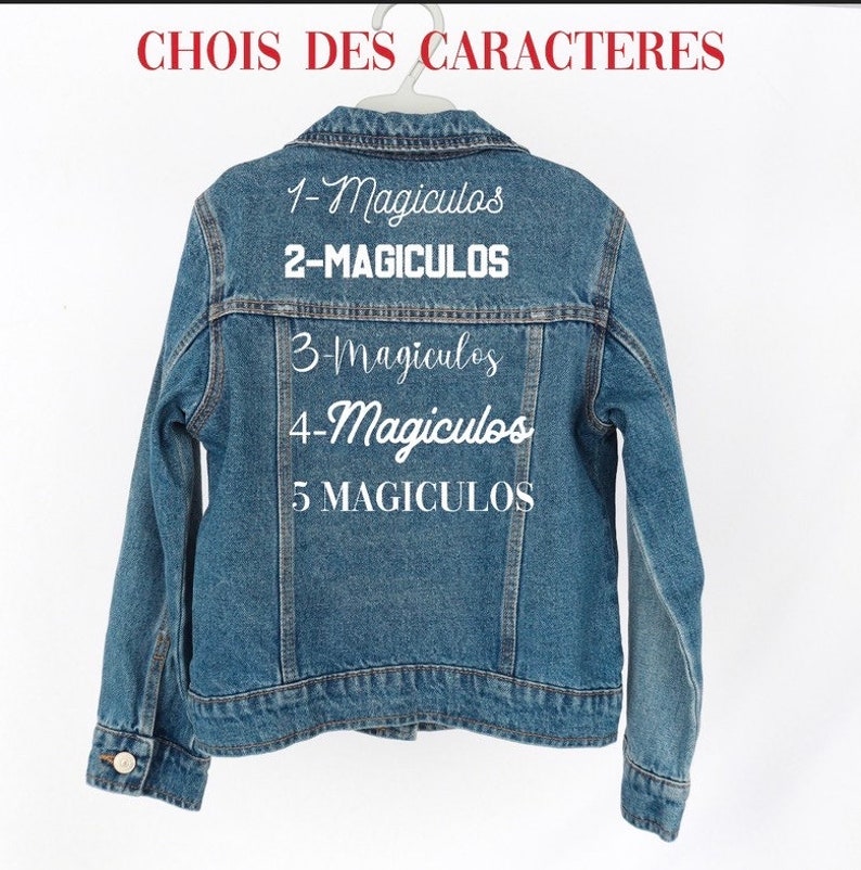 Veste en Jean enfant personnalisé / Veste enfant personnalisé/ Veste le Roi Lion / Veste personnalisé avec votre image image 3