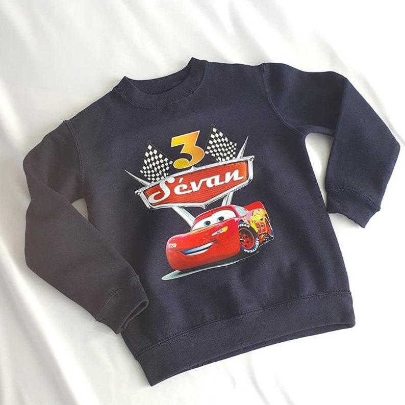 Personalized Cars sweatshirt / CARS / Personalized Cars sweatshirt / Cars child sweatshirt image 1