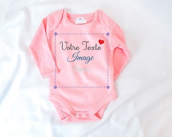 Personalized pink body / Baby girl gift body / Girl bodi / pink body / Girl birth gift