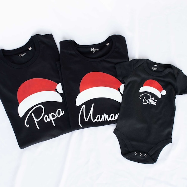 T-shirt de Noël , tee-shirt famille Noël, cadeau Noël famille