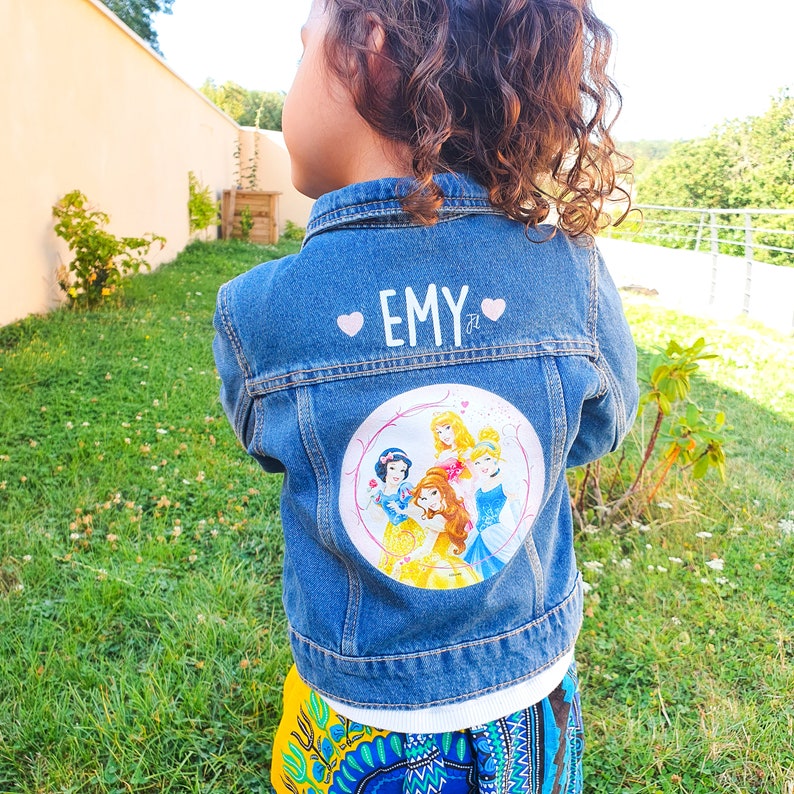 Veste en Jean enfant à personnaliser / Veste enfant personnalisé / Veste personnalisé avec votre image image 4