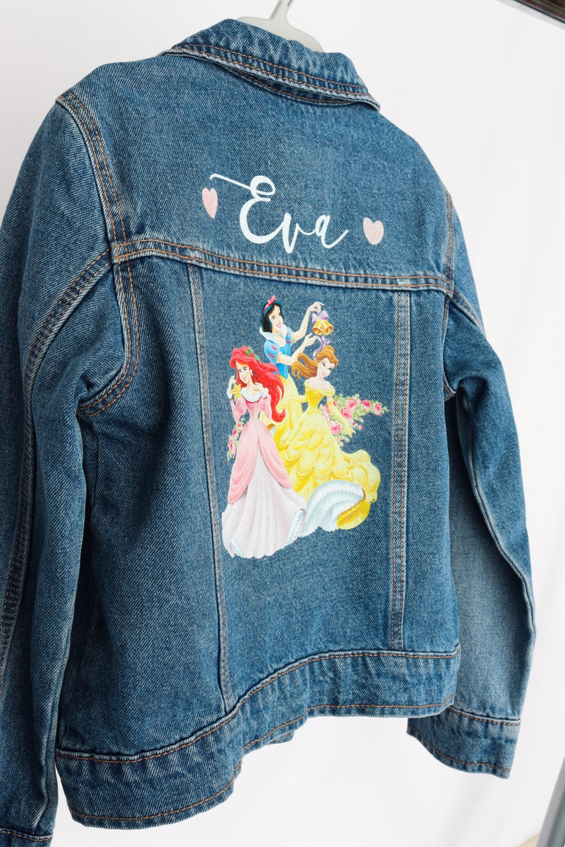 Veste en Jean enfant à personnaliser / Veste enfant personnalisé / Veste personnalisé avec votre image image 5