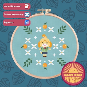 ACNH Isabelle Cross Stitch Pattern (Digital Download)