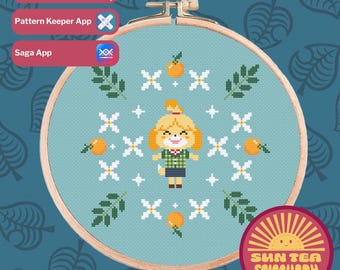 ACNH Isabelle Cross Stitch Pattern (Digital Download)