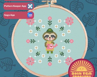 ACNH Leif Cross Stitch Pattern (Digital Download)