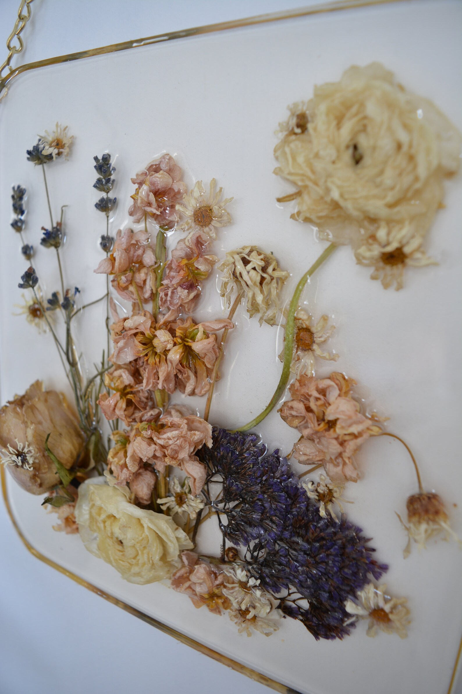 Dried Flower Art Resin wall art wall hanging boho boho Etsy