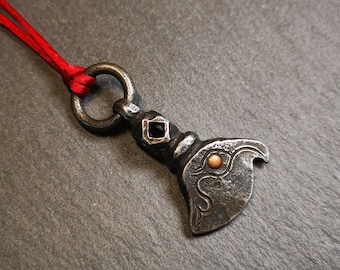 Gandhanra Handmade Tibetan Kartika Amulet Pendant,Kartrika(knife of the dakinis), Trantic Buddhism Ritual Implement, 1.1"